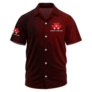 Massey Ferguson Exclusive Logo Performance Short Sleeve Camp Collar Shirt OUFAHWS3D081906MFZ - Massey Ferguson Shirt