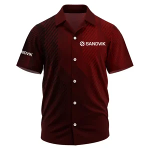 Sandvik Exclusive Logo Performance Short Sleeve Camp Collar Shirt OUFAHWS3D081906SVZ - Sandvik Shirt