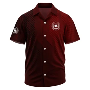 Zimmer Exclusive Logo Performance Short Sleeve Camp Collar Shirt OUFAHWS3D081906ZMZ - Zimmer Shirt