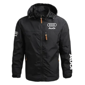 Audi Exclusive Logo Performance Waterproof Outdoor Jacket Detachable Hood OUFAWOJ0819AUZ - Audi Jacket