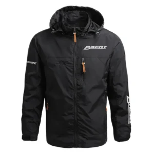 Brent Exclusive Logo Performance Waterproof Outdoor Jacket Detachable Hood OUFAWOJ0819BRZ - Brent Gift