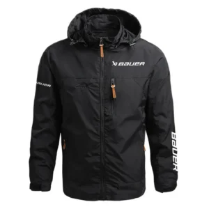 Bauer Exclusive Logo Performance Waterproof Outdoor Jacket Detachable Hood OUFAWOJ0819BUZ - Bauer Gift