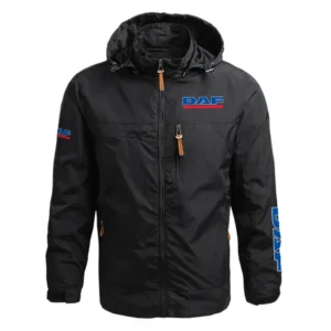 DAF Trucks Exclusive Logo Performance Waterproof Outdoor Jacket Detachable Hood OUFAWOJ0819DAZ - DAF Trucks Gift