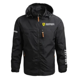 Ferrari Exclusive Logo Performance Waterproof Outdoor Jacket Detachable Hood OUFAWOJ0819FIZ - Ferrari Jacket