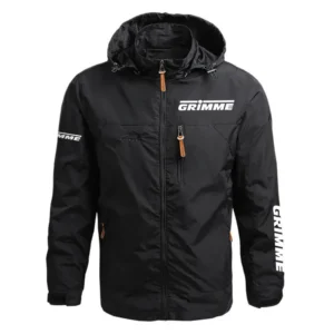 Grimme Exclusive Logo Performance Waterproof Outdoor Jacket Detachable Hood OUFAWOJ0819GMZ - Grimme Gift