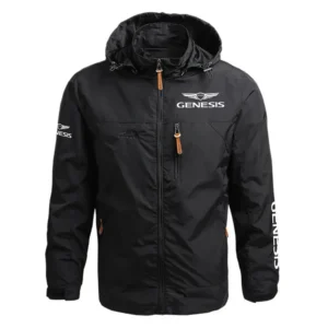 Genesis Exclusive Logo Performance Waterproof Outdoor Jacket Detachable Hood OUFAWOJ0819GNZ - Genesis Jacket