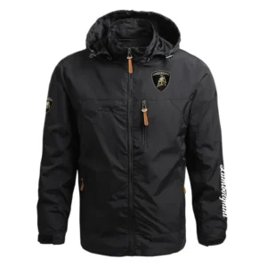 Lamborghini Exclusive Logo Performance Waterproof Outdoor Jacket Detachable Hood OUFAWOJ0819LBGZ - Lamborghini Jacket