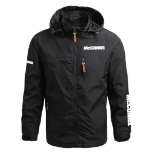 McConnel Exclusive Logo Performance Waterproof Outdoor Jacket Detachable Hood OUFAWOJ0819MEZ - McConnel Gift