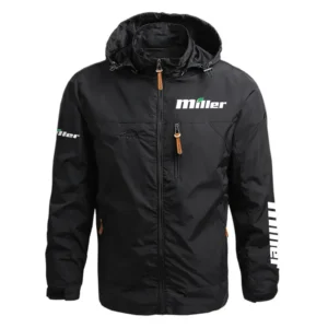 Miller Exclusive Logo Performance Waterproof Outdoor Jacket Detachable Hood OUFAWOJ0819MLZ - Miller Gift