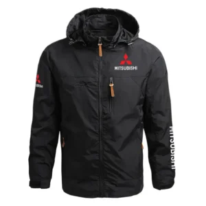 Mitsubishi Exclusive Logo Performance Waterproof Outdoor Jacket Detachable Hood OUFAWOJ0819MSBZ - Mitsubishi Jacket