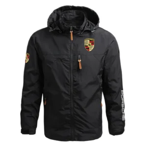 Porsche Exclusive Logo Performance Waterproof Outdoor Jacket Detachable Hood OUFAWOJ0819POSZ - Porsche Jacket
