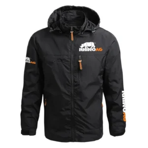 RhinoAg Exclusive Logo Performance Waterproof Outdoor Jacket Detachable Hood OUFAWOJ0819RAZ - RhinoAg Gift