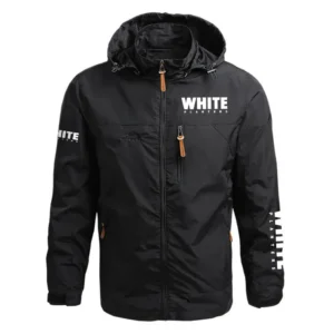 White Planters Exclusive Logo Performance Waterproof Outdoor Jacket Detachable Hood OUFAWOJ0819WPZ - White Planters Gift