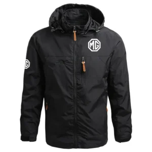 MG Cars Exclusive Logo Performance Waterproof Outdoor Jacket Detachable Hood Windbreaker OUFAWOJ2905MGZ - MG Cars Jacket