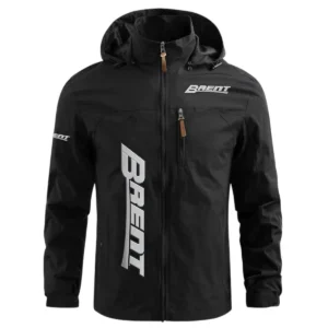 Brent Exclusive Logo Performance Waterproof Windbreaker Jacket Detachable Hood OUFAWOJN0819BRZ - Brent Jacket