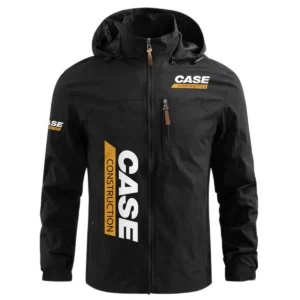 Case Construction Exclusive Logo Performance Waterproof Windbreaker Jacket Detachable Hood OUFAWOJN0819CCZ - Case Construction Jacket