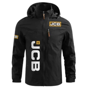 JCB Agriculture Exclusive Logo Performance Waterproof Windbreaker Jacket Detachable Hood OUFAWOJN0819JAZ - JCB Agriculture Jacket