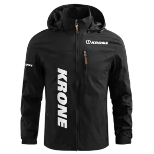 Krone Exclusive Logo Performance Waterproof Windbreaker Jacket Detachable Hood OUFAWOJN0819KOZ - Krone Jacket