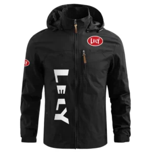 Lely Exclusive Logo Performance Waterproof Windbreaker Jacket Detachable Hood OUFAWOJN0819LLZ - Lely Jacket