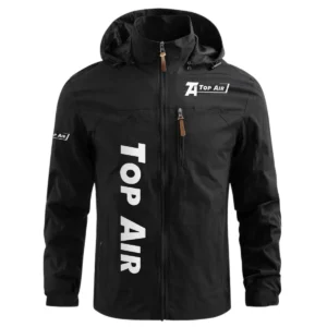 Top Air Exclusive Logo Performance Waterproof Windbreaker Jacket Detachable Hood OUFAWOJN0819TAZ - Top Air Jacket