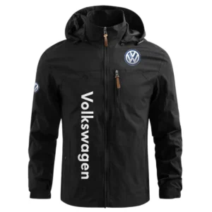 Volkswagen Exclusive Logo Performance Waterproof Windbreaker Jacket Detachable Hood OUFAWOJN0819VWZ - Volkswagen Jacket