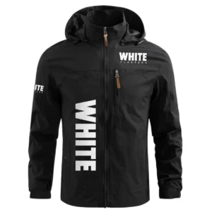 White Planters Exclusive Logo Performance Waterproof Windbreaker Jacket Detachable Hood OUFAWOJN0819WPZ - White Planters Jacket