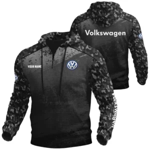Volkswagen Exclusive Logo Waffle Quarter-zip Hoodie OUFAWQH3D081907VWZ - Volkswagen Hoodie