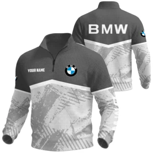 BMW Exclusive Logo Waffle Quarter-zip Sweatshirt OUFAWQS3D081901BMWZ - BMW Sweatshirt