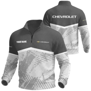 Chevrolet Exclusive Logo Waffle Quarter-zip Sweatshirt OUFAWQS3D081901CEZ - Chevrolet Sweatshirt