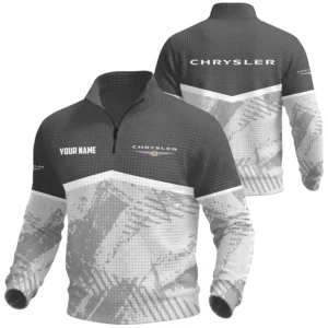 Chrysler Exclusive Logo Waffle Quarter-zip Sweatshirt OUFAWQS3D081901CSZ - Chrysler Sweatshirt