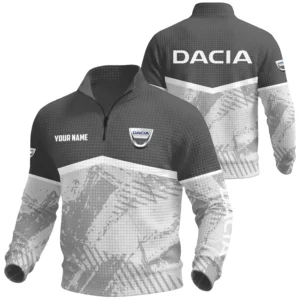 Dacia Exclusive Logo Waffle Quarter-zip Sweatshirt OUFAWQS3D081901DACZ - Dacia Sweatshirt