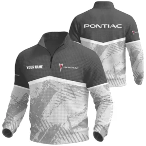 Pontiac Exclusive Logo Waffle Quarter-zip Sweatshirt OUFAWQS3D081901PIZ - Pontiac Sweatshirt