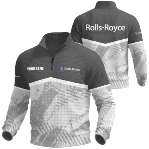 Rolls-Royce Exclusive Logo Waffle Quarter-zip Sweatshirt OUFAWQS3D081901RYZ - Rolls-Royce Sweatshirt