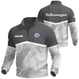 Volkswagen Exclusive Logo Waffle Quarter-zip Sweatshirt OUFAWQS3D081901VWZ - Volkswagen Sweatshirt