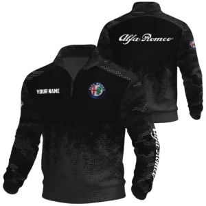 Alfa Romeo Exclusive Logo Waffle Quarter-zip Sweatshirt OUFAWQS3D081903AFZ - Alfa Romeo Sweatshirt