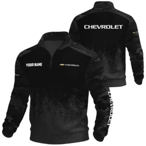 Chevrolet Exclusive Logo Waffle Quarter-zip Sweatshirt OUFAWQS3D081903CEZ - Chevrolet Sweatshirt