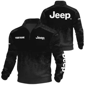 Jeep Exclusive Logo Waffle Quarter-zip Sweatshirt OUFAWQS3D081903JEZ - Jeep Sweatshirt