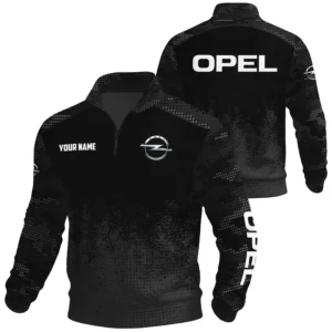 Opel Exclusive Logo Waffle Quarter-zip Sweatshirt OUFAWQS3D081903OPEZ - Opel Sweatshirt