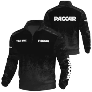 Paccar Exclusive Logo Waffle Quarter-zip Sweatshirt OUFAWQS3D081903PCZ - Paccar Sweatshirt