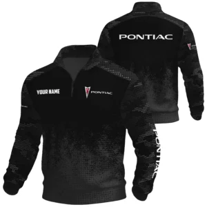 Pontiac Exclusive Logo Waffle Quarter-zip Sweatshirt OUFAWQS3D081903PIZ - Pontiac Sweatshirt