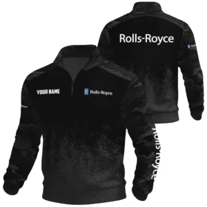 Rolls-Royce Exclusive Logo Waffle Quarter-zip Sweatshirt OUFAWQS3D081903RYZ - Rolls-Royce Sweatshirt