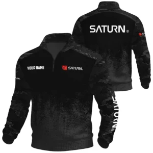 Saturn Exclusive Logo Waffle Quarter-zip Sweatshirt OUFAWQS3D081903SRZ - Saturn Sweatshirt