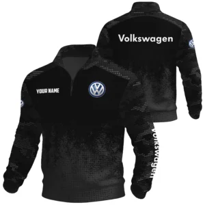Volkswagen Exclusive Logo Waffle Quarter-zip Sweatshirt OUFAWQS3D081903VWZ - Volkswagen Sweatshirt