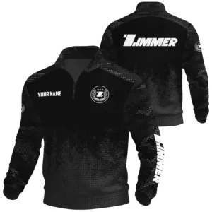 Zimmer Exclusive Logo Waffle Quarter-zip Sweatshirt OUFAWQS3D081903ZMZ - Zimmer Sweatshirt