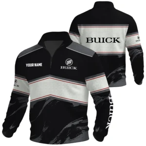 Buick Exclusive Logo Waffle Quarter-zip Sweatshirt OUFAWQS3D081904BKZ - Buick Sweatshirt