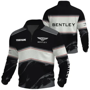 Bentley Exclusive Logo Waffle Quarter-zip Sweatshirt OUFAWQS3D081904BYZ - Bentley Sweatshirt