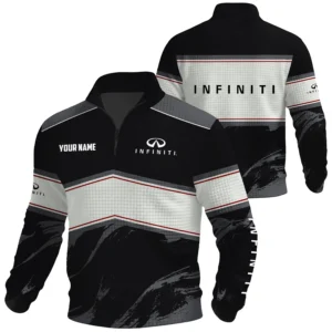 Infiniti Exclusive Logo Waffle Quarter-zip Sweatshirt OUFAWQS3D081904INFZ - Infiniti Sweatshirt