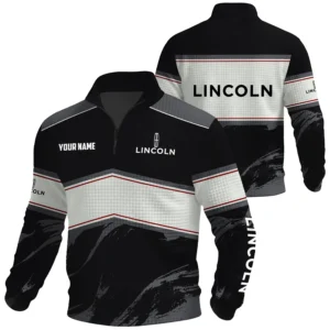 Lincoln Exclusive Logo Waffle Quarter-zip Sweatshirt OUFAWQS3D081904LCZ - Lincoln Sweatshirt