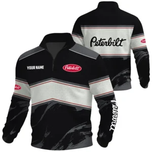 Peterbilt Exclusive Logo Waffle Quarter-zip Sweatshirt OUFAWQS3D081904PTZ - Peterbilt Sweatshirt