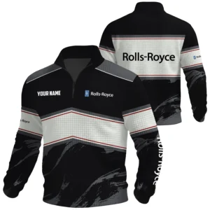 Rolls-Royce Exclusive Logo Waffle Quarter-zip Sweatshirt OUFAWQS3D081904RYZ - Rolls-Royce Sweatshirt